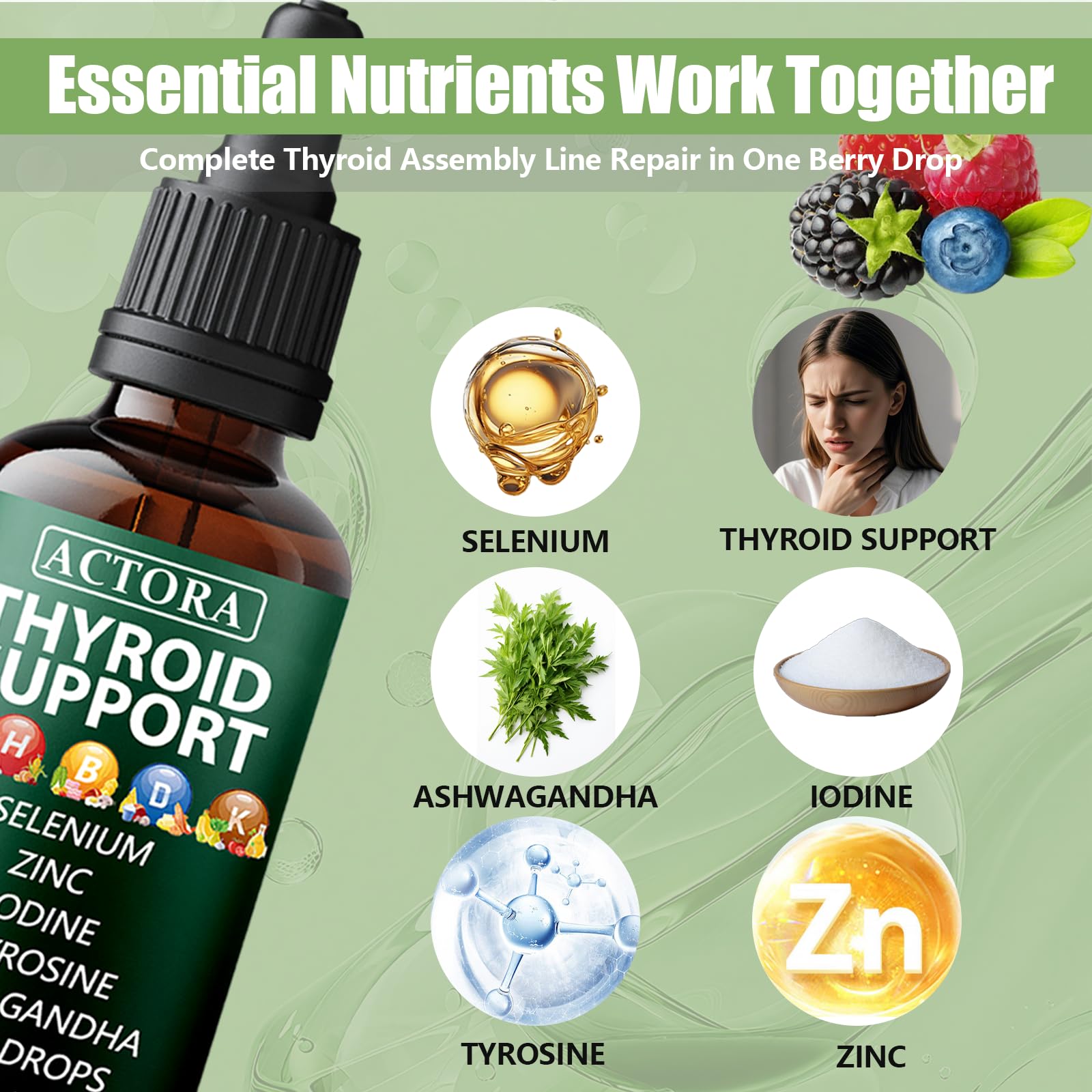 savari Thyroid Support Drops lifestyle use with water