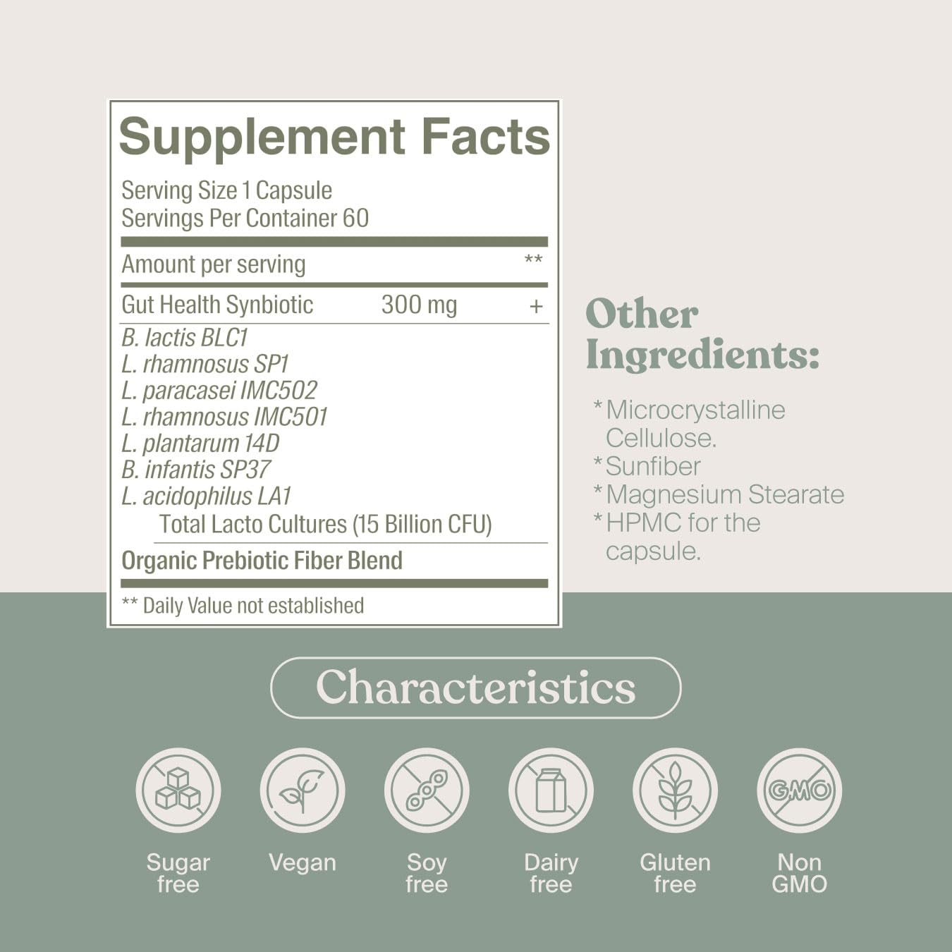 SAVVY Probiotic Acidophilus Capsules opened bottle with capsules