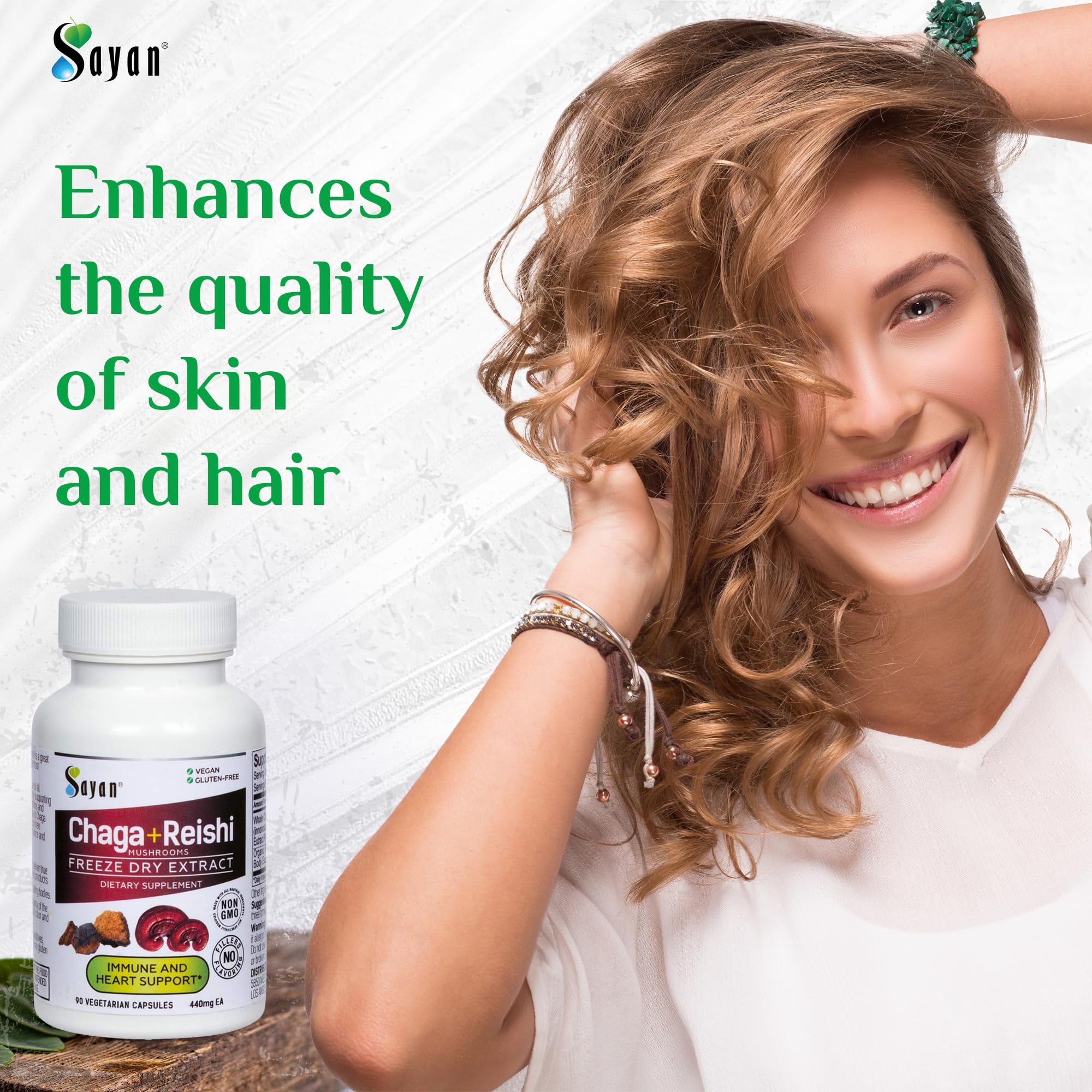 Sayan Chaga and Reishi Mushroom Extract 40g ingredients list