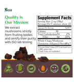Sayan Chaga Mushroom Chunks 245g side view
