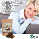 Sayan Chaga Mushroom Chunks 245g with natural background