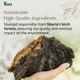 Sayan Chaga Mushroom Chunks in a teapot