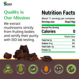 Sayan Chaga Mushroom Chunks with tea accessories