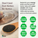 Sayan Chaga Mushroom Extract Powder with coffee