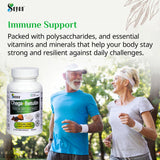 Sayan Chaga Mushroom Supplement capsule close-up