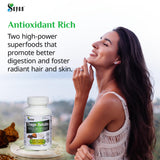 Sayan Chaga Mushroom Supplement lifestyle scene with herbs