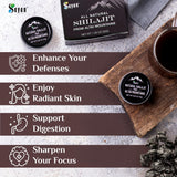 Sayan Shilajit Resin 73g with measuring spoon for dosage