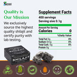 Sayan Shilajit Resin displayed on a wooden surface