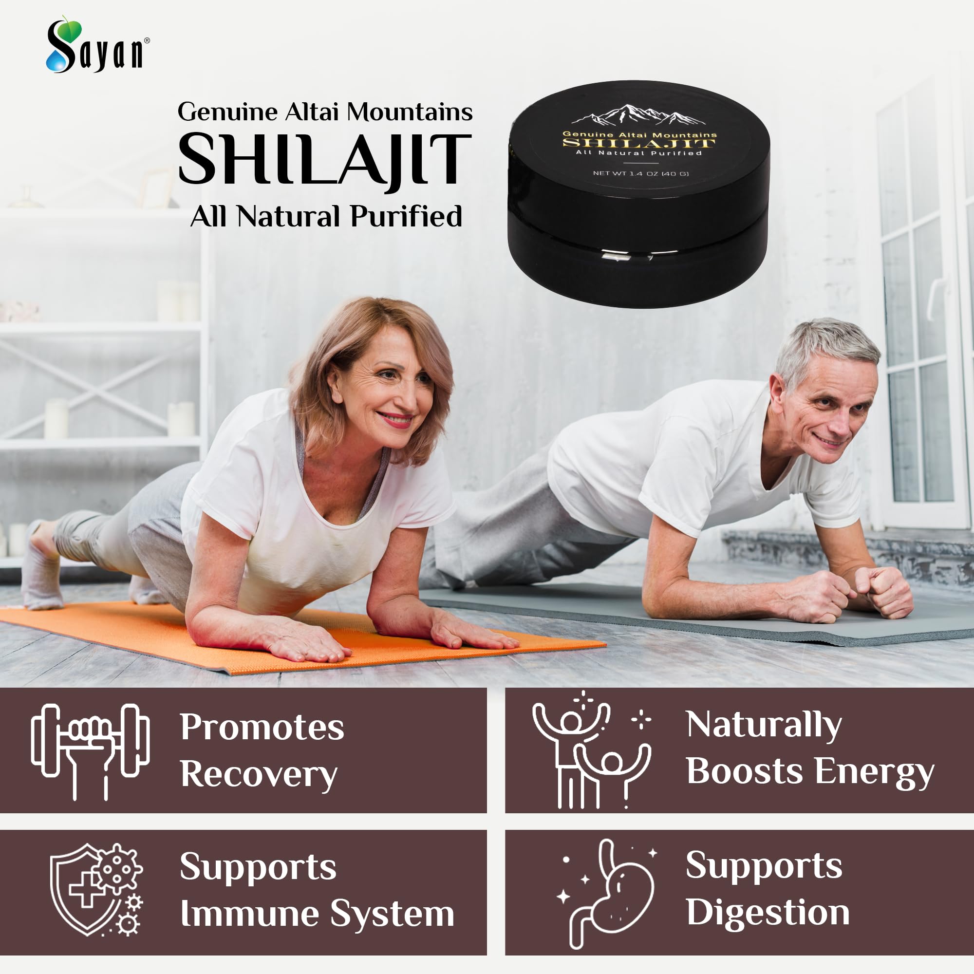Sayan Shilajit Resin with herbs