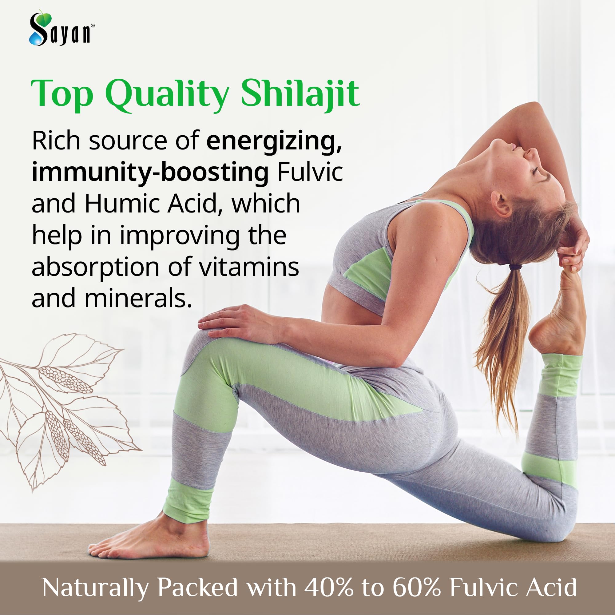 Sayan Shilajit Resin with measuring spoon