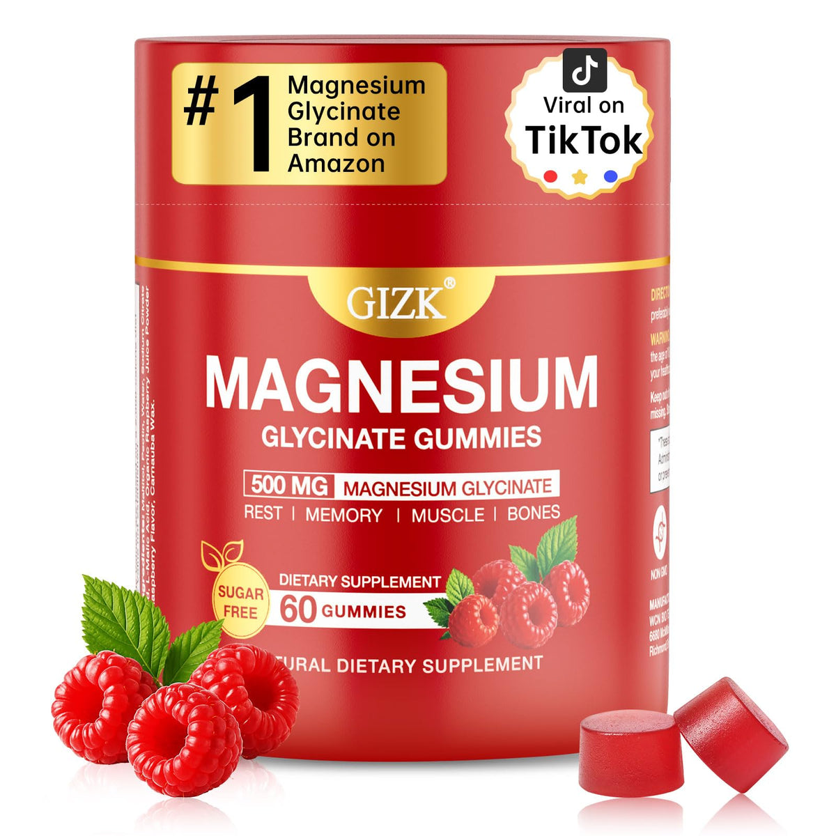 SAYIDON Magnesium Glycinate Gummies 500mg front view