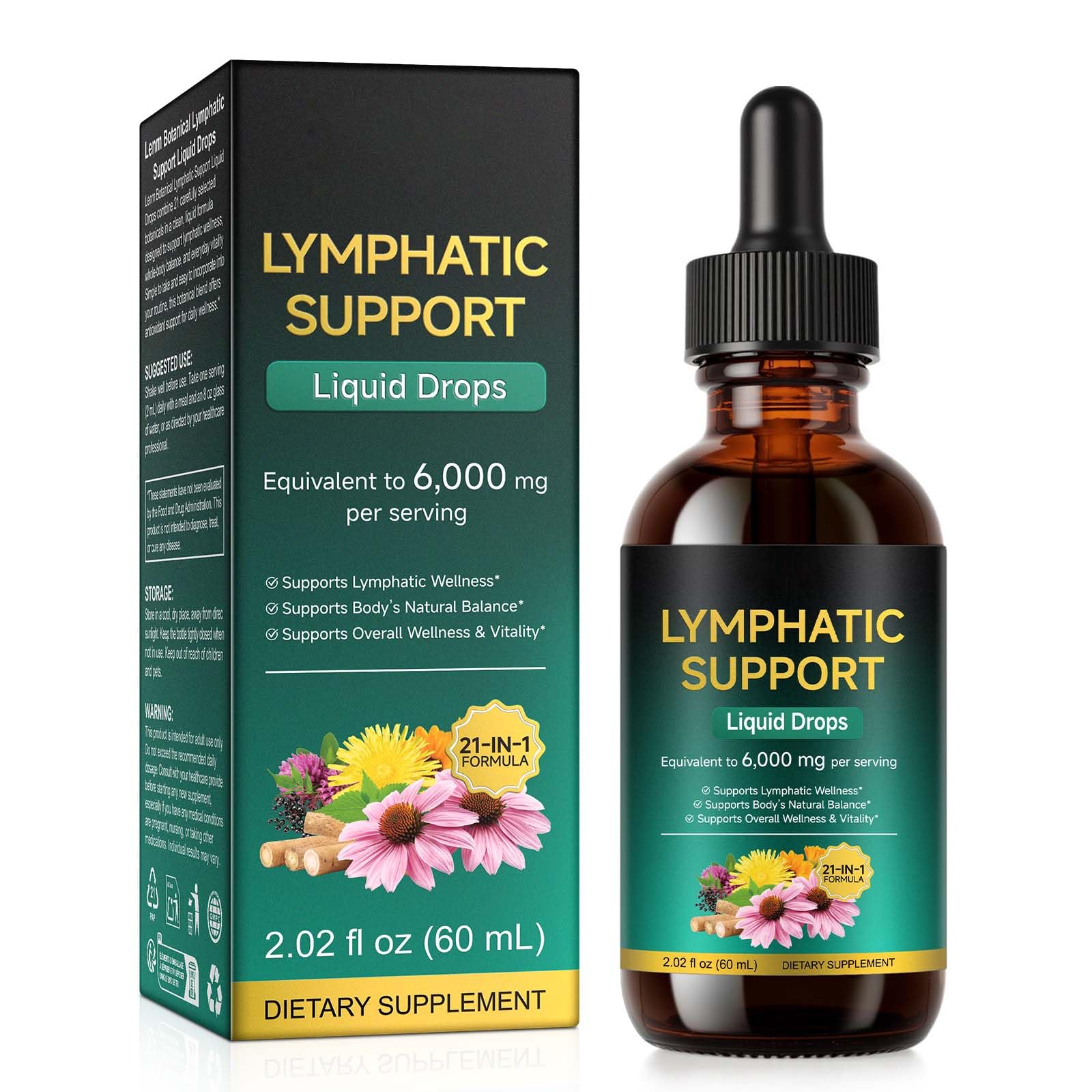SBHEANGBA Lymphatic Drainage Drops 60ml front view