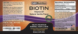 SBR Nutrition Biotin Liquid Supplement 28g side view