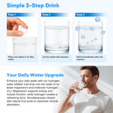 ScentDinbor H2 Molecular Hydrogen Water Tablets with a glass of water
