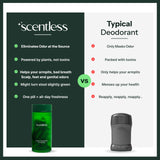 Scentless Full-Body Deodorant Capsules on a table