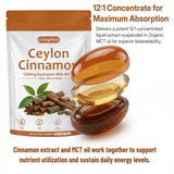 SCEZROB Ceylon Cinnamon Softgels on a wooden table