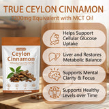 SCEZROB Ceylon Cinnamon Softgels showing softgel capsules