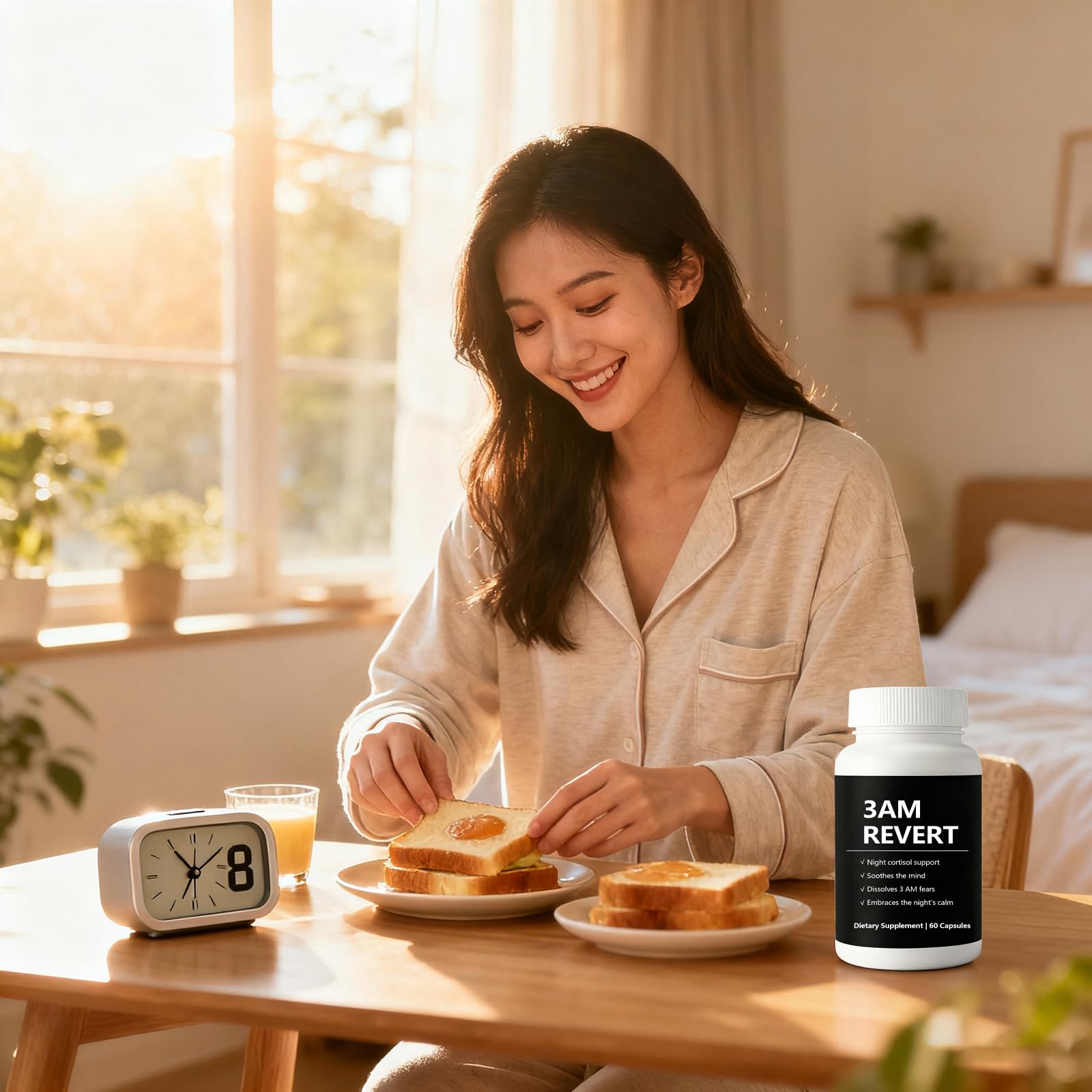 SCEZROB Cortisol 3 AM Revert Supplement Capsules lifestyle scene