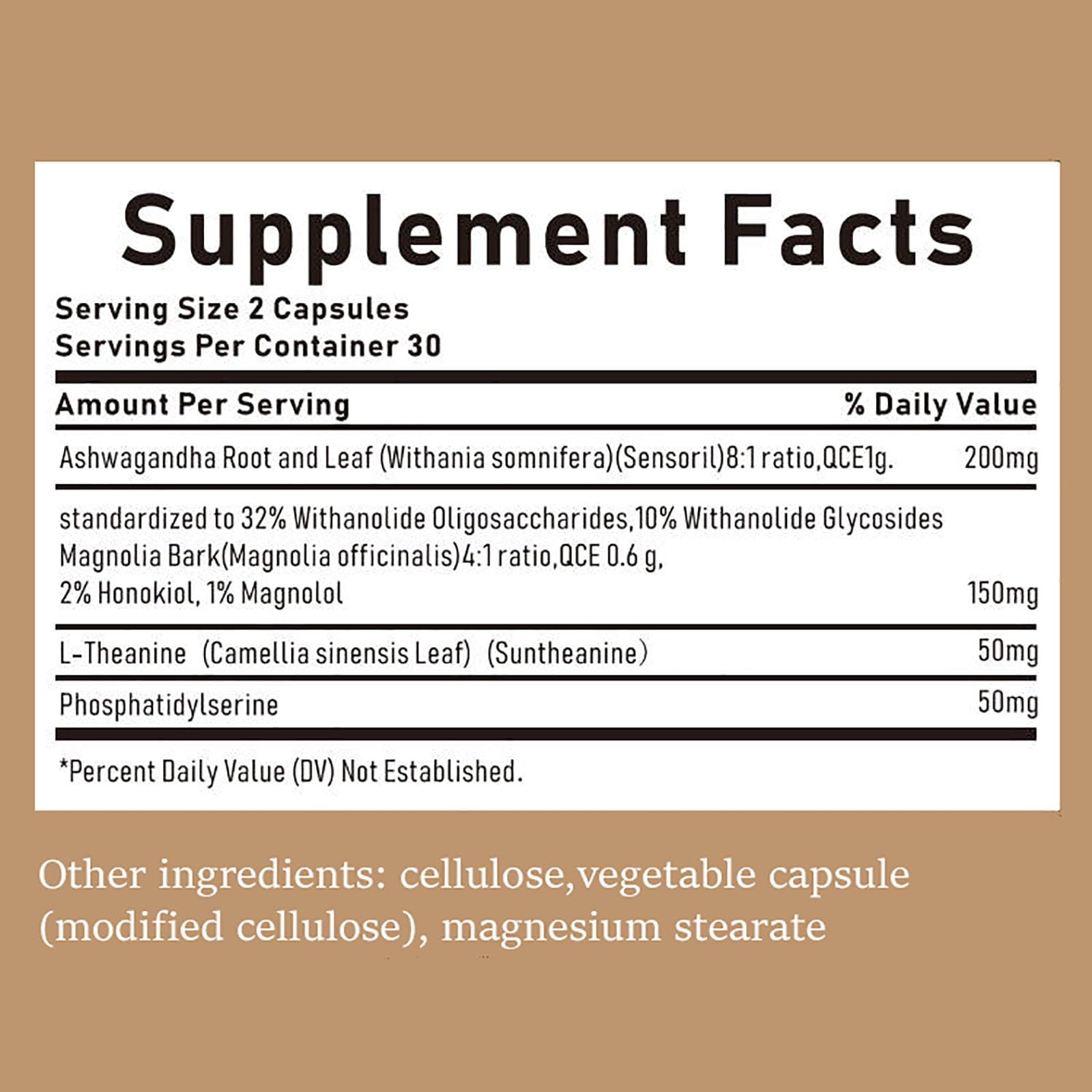 SCEZROB Cortisol 3 AM Revert Supplement Capsules packaging details