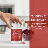 SCEZROB Tart Cherry Extract Capsules 3600mg back view