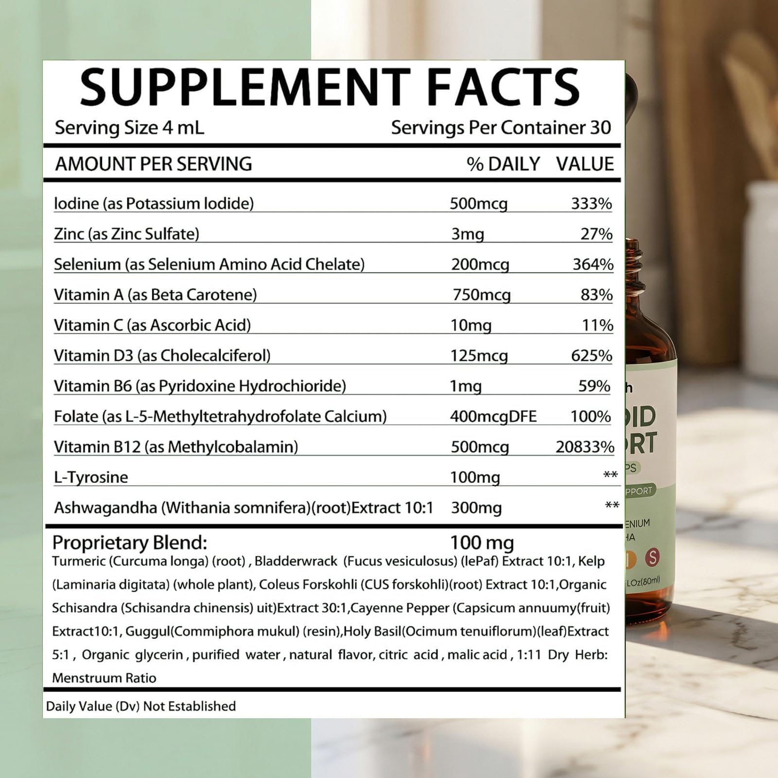 SCEZROB Thyroid Support Drops 30ml lifestyle shot