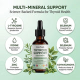 SCEZROB Thyroid Support Drops 30ml liquid drops in a spoon