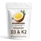 SCEZROB Vitamin D3 & K2 Softgels front view