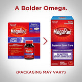 Schiff MegaRed Joint Care Krill Oil Softgel with a glass of water