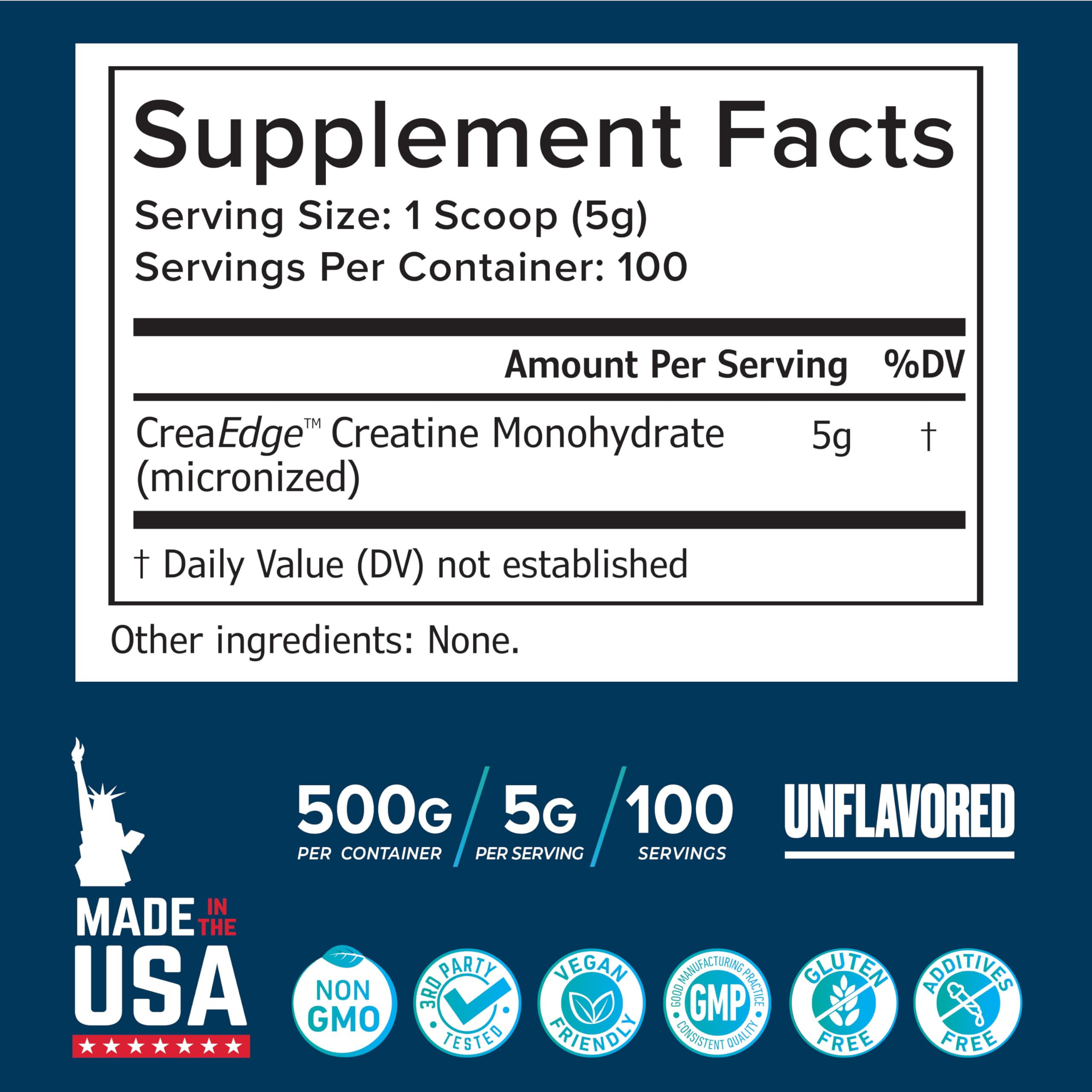 SCHIFFER HEALTH Creatine Monohydrate with workout gear