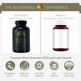 Schizandu Activated Coconut Charcoal Capsules in a lifestyle setting