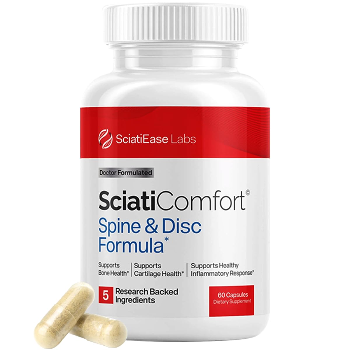 SciatiEase Collagen Supplement bottle front view