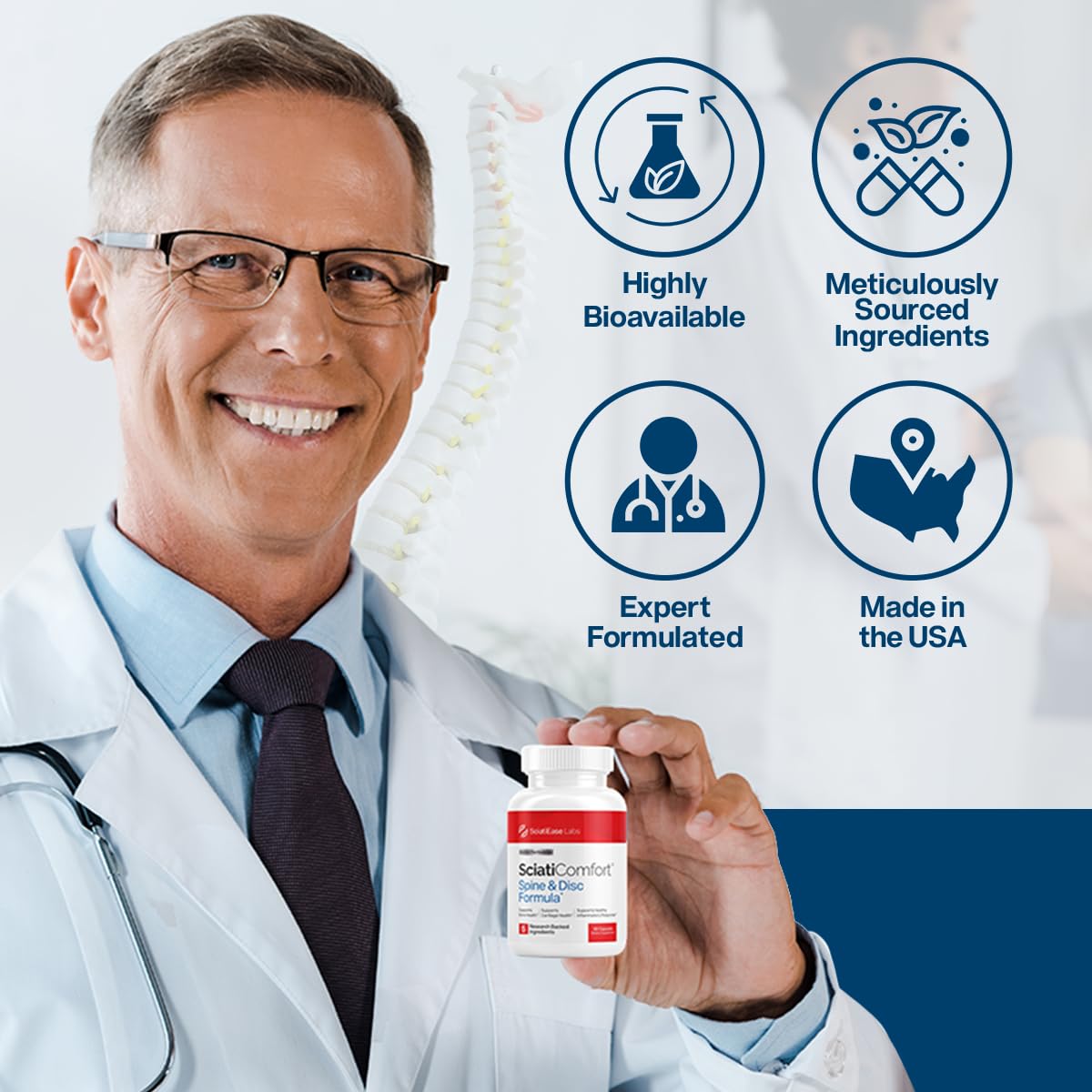 SciatiEase Collagen Supplement in a lifestyle setting