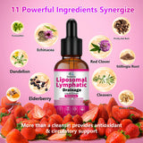 Scibalia Lymphatic Support Liquid Drops 30ml on a wooden table