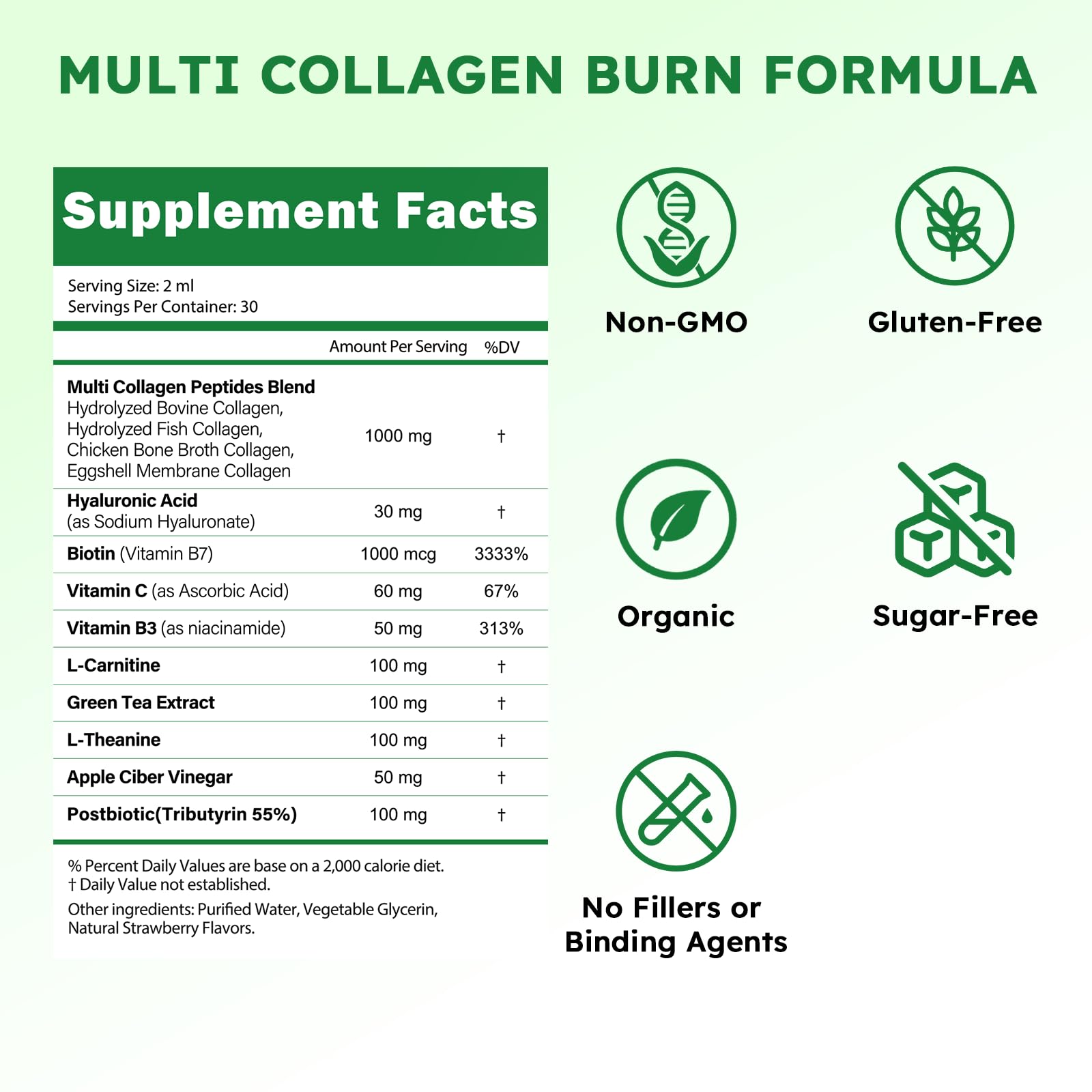 Scibalia Multi Collagen Complex liquid supplement packaging
