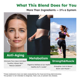 Scibalia Multi Collagen Complex liquid supplement with ingredients list