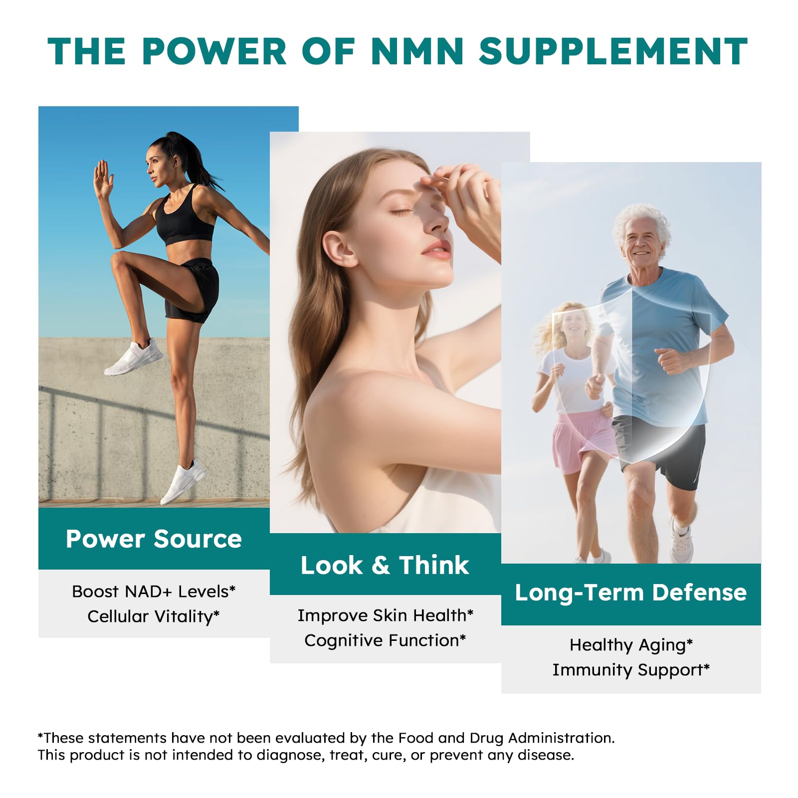 Scibalia NMN Supplement 1000mg packaging with dosage instructions