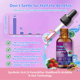 Scibalia R-Alpha Lipoic Acid Liquid Drops 600mg with measuring dropper
