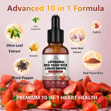Scibalia Red Yeast Rice Liquid Drops 1200mg with dropper