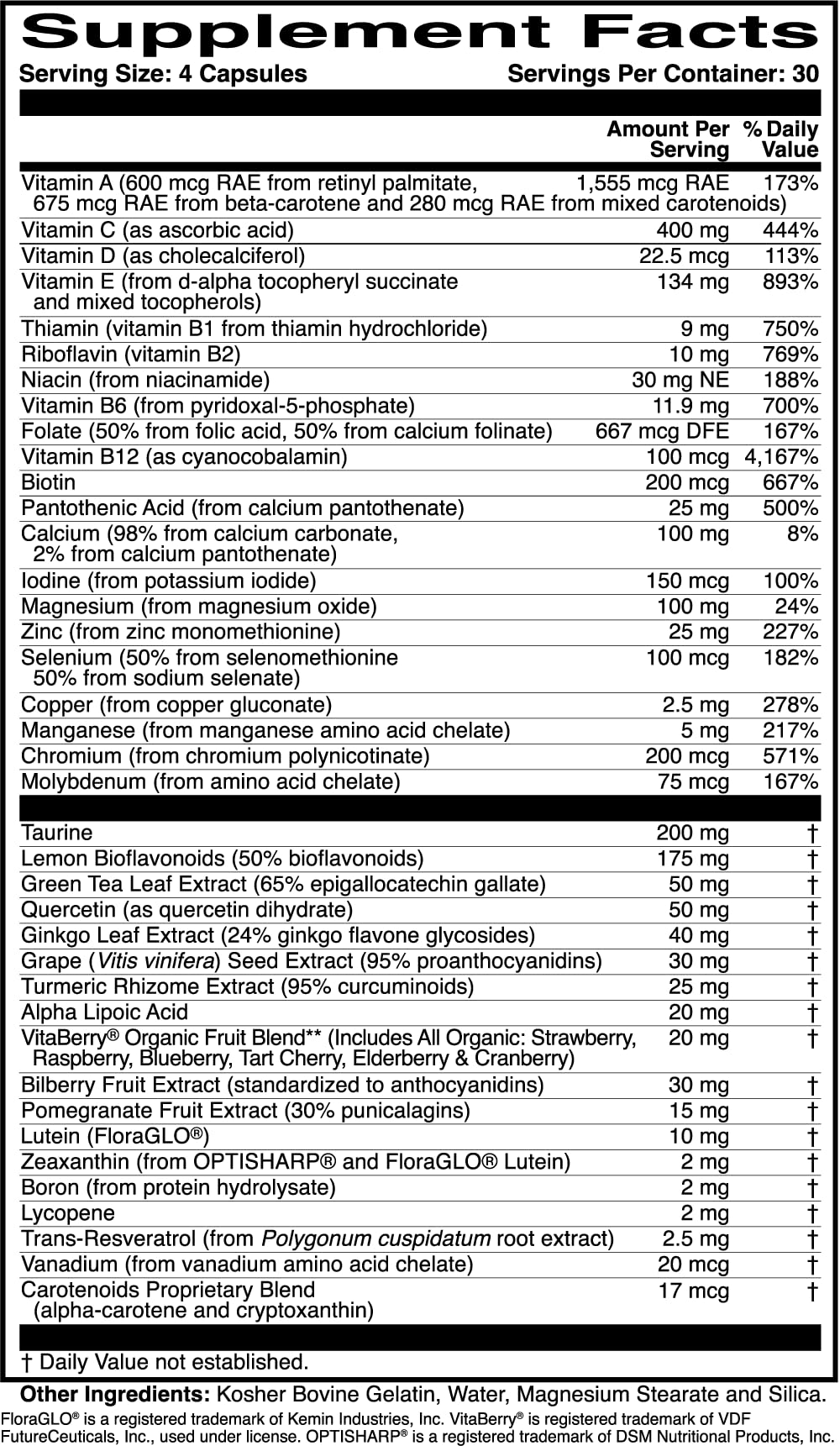 ScienceBased Health Whole Body Multivitamin in a lifestyle setting