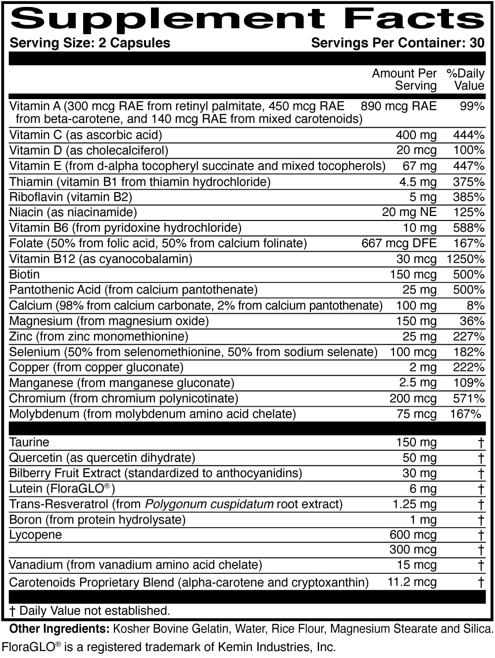 ScienceBased Health Whole Body Multivitamin in a lifestyle setting