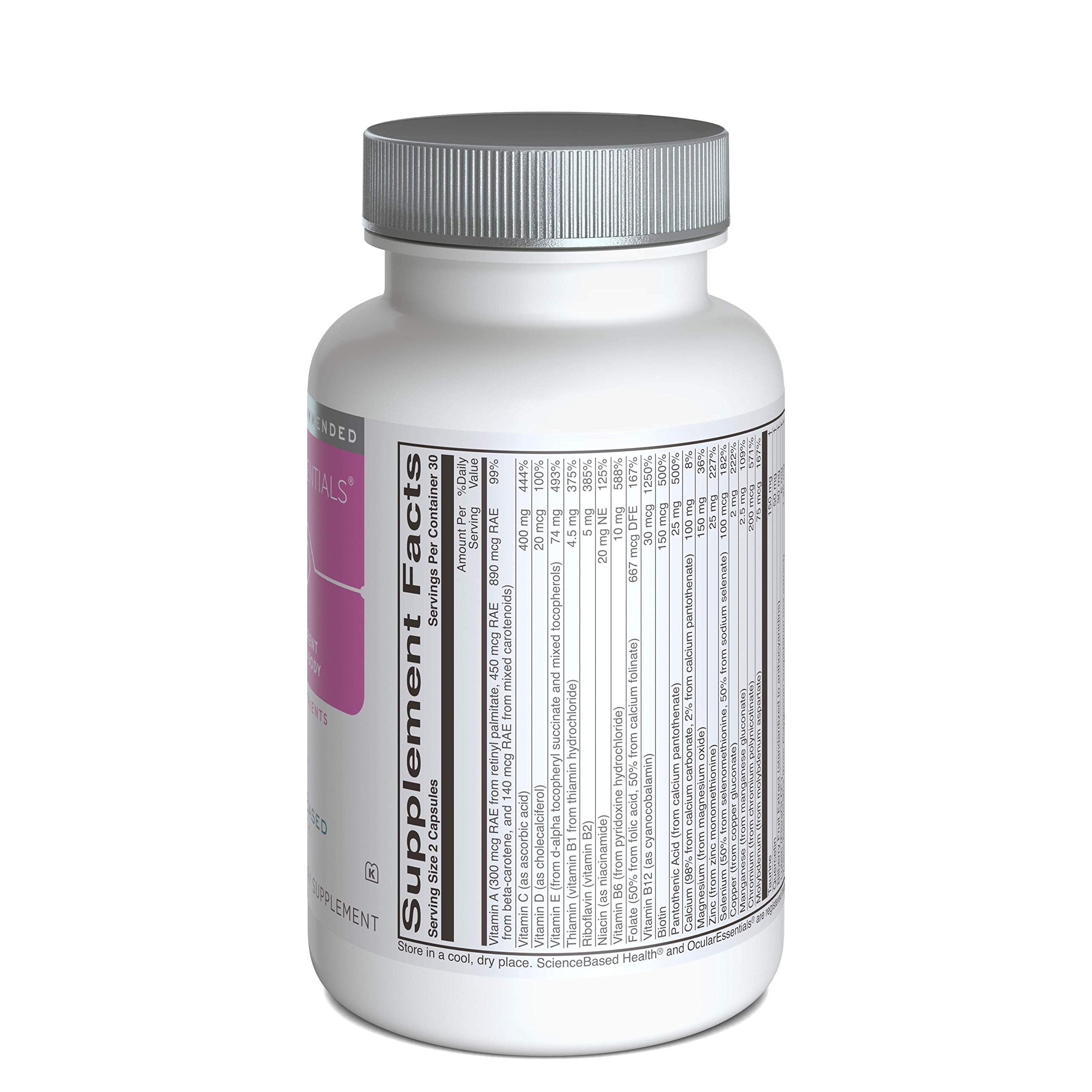 ScienceBased Health Whole Body Multivitamin side view showing capsule size