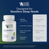 Scientific Health Solutions Melatonin 10mg product on a table