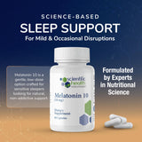 Scientific Health Solutions Melatonin 10mg Sleep Aid packaging