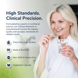 Scientific Health Solutions Melatonin 120mg capsule bottle back view