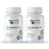 Scientific Health Solutions Melatonin 20mg capsule bottle front view