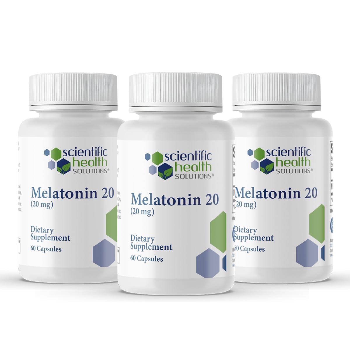 Scientific Health Solutions Melatonin 20mg capsules front view