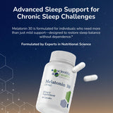 Scientific Health Solutions Melatonin 30mg capsules open bottle