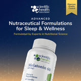 Scientific Health Solutions Melatonin 60mg Sleep Aid capsules in hand