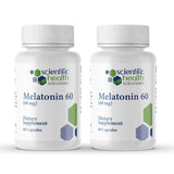 Scientific Health Solutions Melatonin 60mg Sleep Aid front view of packaging