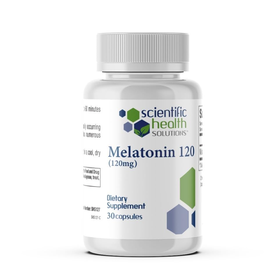 Scientific Health Solutions Melatonin Capsules 120mg front view